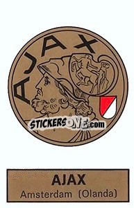 Sticker Scudetto Ajax Amsterdam - Calciatori 1971-1972 n. 535 - Panini