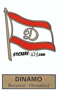 Sticker Scudetto Dinamo Bucharest - Calciatori 1971-1972 n. 539 - Panini