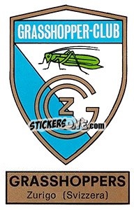 Sticker Scudetto Grasshoppers Zurich - Calciatori 1971-1972 n. 543 - Panini