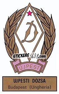 Sticker Scudetto Ujpesti Dozsa