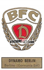 Sticker Scudetto Dynamo Berlin - Calciatori 1971-1972 n. 561 - Panini