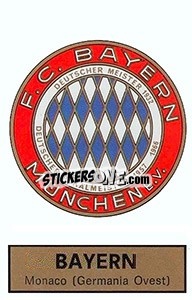 Sticker Scudetto Bayern Munchen - Calciatori 1971-1972 n. 562 - Panini
