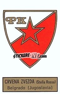 Sticker Scudetto Crvena Zvezda - Red Star Belgrade - Calciatori 1971-1972 n. 569 - Panini