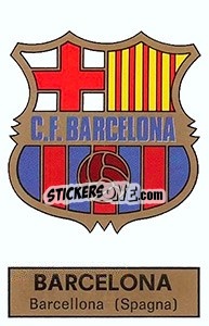 Sticker Scudetto F.C. Barcelona - Calciatori 1971-1972 n. 578 - Panini