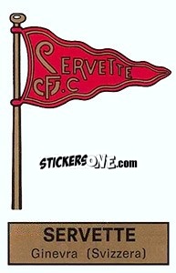 Sticker Scudetto Servette Geneva - Calciatori 1971-1972 n. 580 - Panini