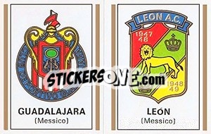 Sticker Scudetto Guadalajara / Leon - Calciatori 1971-1972 n. 599 - Panini