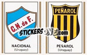 Sticker Scudetto Nacional / Penarol - Calciatori 1971-1972 n. 600 - Panini
