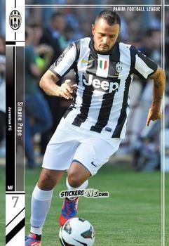 Figurina Simone Pepe - Football League 2013. PFL01 n. 17 - Panini