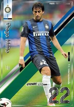 Cromo Diego Milito - Football League 2013. PFL01 n. 33 - Panini