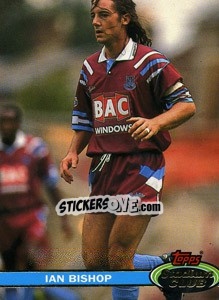 Sticker Ian Bishop - Stadium Club 1992 n. 1 - Topps