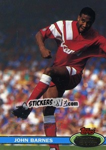 Sticker John Barnes - Stadium Club 1992 n. 17 - Topps