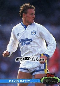 Sticker David Batty - Stadium Club 1992 n. 18 - Topps
