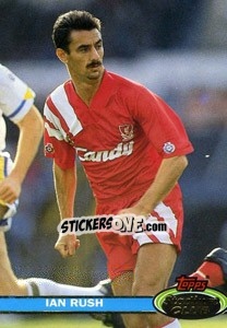 Sticker Ian Rush - Stadium Club 1992 n. 21 - Topps
