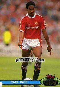 Sticker Paul Ince - Stadium Club 1992 n. 41 - Topps