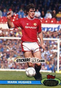 Sticker Mark Hughes - Stadium Club 1992 n. 49 - Topps