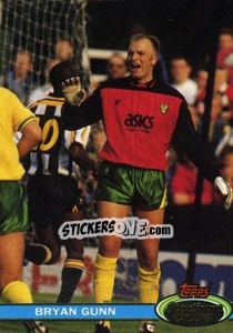 Sticker Bryan Gunn - Stadium Club 1992 n. 63 - Topps