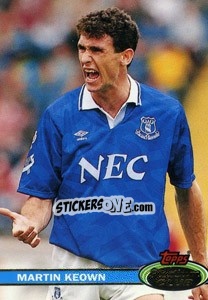 Sticker Martin Keown - Stadium Club 1992 n. 76 - Topps
