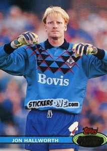 Sticker Jon Hallworth - Stadium Club 1992 n. 77 - Topps