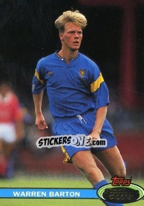 Cromo Warren Barton - Stadium Club 1992 - Topps