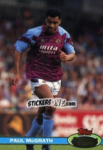 Sticker Paul McGrath - Stadium Club 1992 n. 84 - Topps