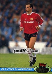 Sticker Clayton Blackmore - Stadium Club 1992 n. 86 - Topps
