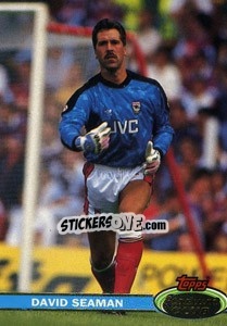Sticker David Seaman - Stadium Club 1992 n. 94 - Topps