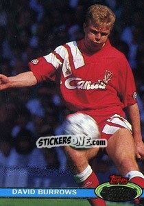 Sticker David Burrows - Stadium Club 1992 n. 117 - Topps