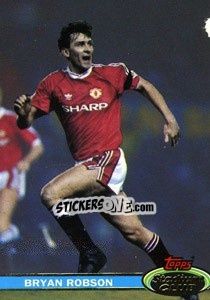 Sticker Bryan Robson - Stadium Club 1992 n. 120 - Topps