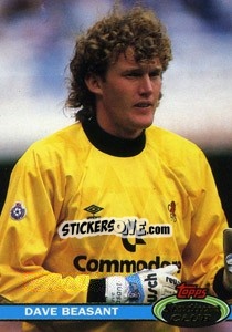Sticker Dave Beasant - Stadium Club 1992 n. 134 - Topps