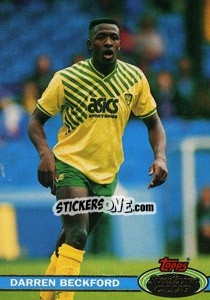Sticker Darren Beckford - Stadium Club 1992 - Topps