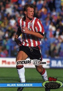 Sticker Alan Shearer - Stadium Club 1992 n. 154 - Topps