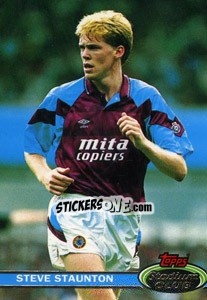 Sticker Steve Staunton - Stadium Club 1992 n. 161 - Topps