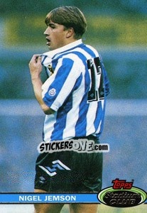 Sticker Nigel Jemson - Stadium Club 1992 n. 167 - Topps