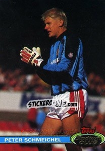 Sticker Peter Schmeichel - Stadium Club 1992 n. 191 - Topps