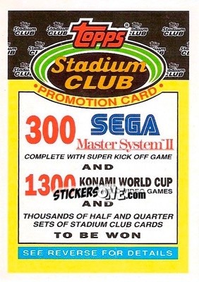 Sticker Checklist 101-200 - Stadium Club 1992 n. P6 - Topps