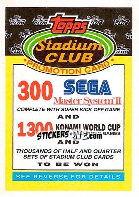 Cromo Record Breakers - Stadium Club 1992 - Topps