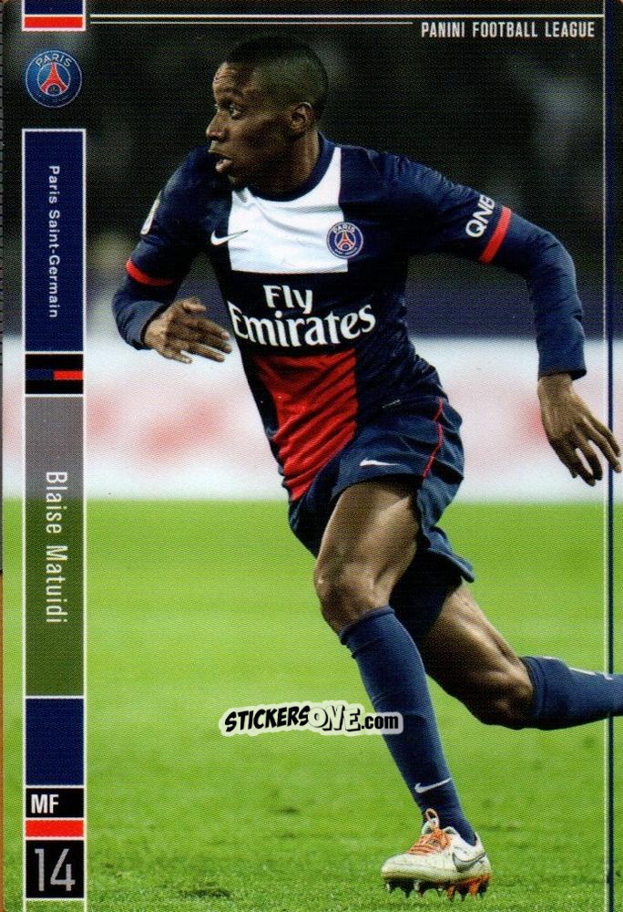 Figurina Blaise Matuidi - Football League 2014. PFL07 n. 71 - Panini