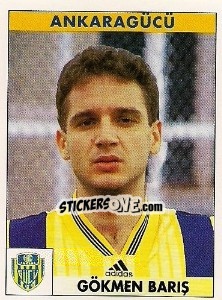 Sticker Gökmen Bariş - Türkiye 1. Futbol Ligi 1996-1997 - Panini