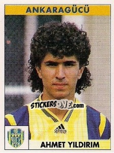 Cromo Ahmet Yildirim - Türkiye 1. Futbol Ligi 1996-1997 - Panini