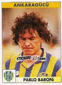 Sticker Pablo Baroni - Türkiye 1. Futbol Ligi 1996-1997 - Panini