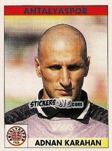 Cromo Adnan Karahan - Türkiye 1. Futbol Ligi 1996-1997 - Panini