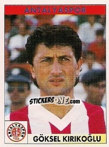 Sticker Göksel Kirikoğlu - Türkiye 1. Futbol Ligi 1996-1997 - Panini