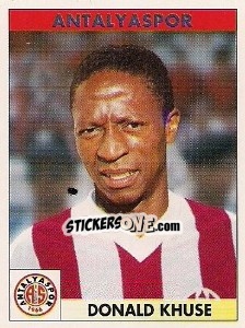 Cromo Donald Khuse - Türkiye 1. Futbol Ligi 1996-1997 n. 39 - Panini