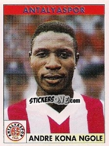 Figurina Andre Kona Ngole - Türkiye 1. Futbol Ligi 1996-1997 - Panini