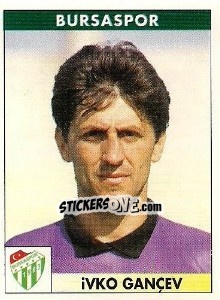 Sticker Ivko Gançev - Türkiye 1. Futbol Ligi 1996-1997 - Panini