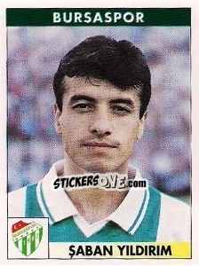 Sticker Saban Yildirim - Türkiye 1. Futbol Ligi 1996-1997 - Panini