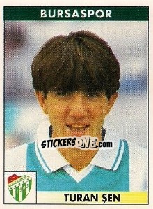 Figurina Turan Sen - Türkiye 1. Futbol Ligi 1996-1997 - Panini