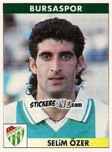 Cromo Selim Özer - Türkiye 1. Futbol Ligi 1996-1997 - Panini