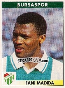 Sticker Fani Madida - Türkiye 1. Futbol Ligi 1996-1997 n. 66 - Panini
