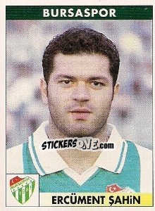 Cromo Ercüment Sahin - Türkiye 1. Futbol Ligi 1996-1997 - Panini